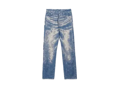 TAAKK REGULAR DENIM PANTS "INDIGO BLEACH"
