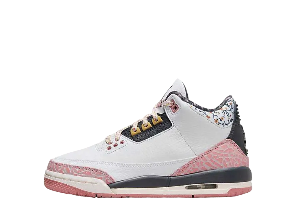 Nike GS Air Jordan 3 Retro "White/Pink/Black"