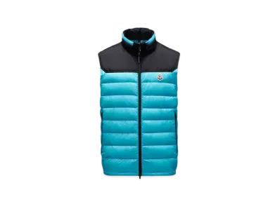 MONCLER Ortac Light Down Vest "Turquoise Blue"
