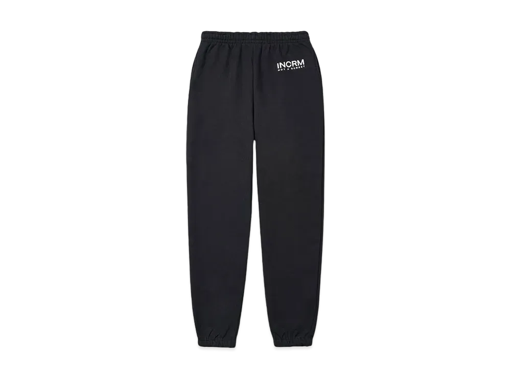 INCRM SWEATPANT "BLACK"