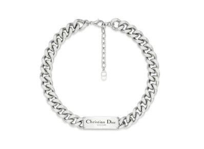 Dior Christian Dior Couture Chain link Necklace "Silver"