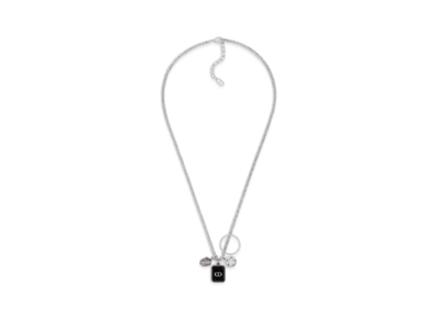 Dior CD Pendant Necklace "Silver"