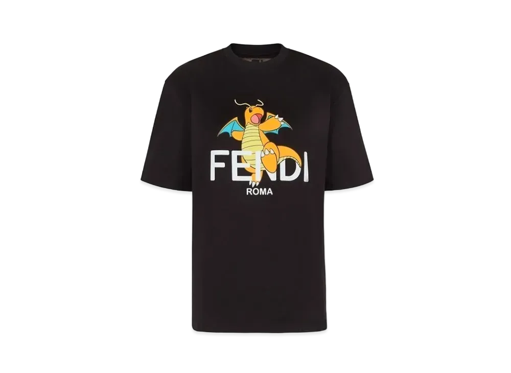 Pokemon x Fragment x FENDI Women's Dragonite T-shirt "Black"
