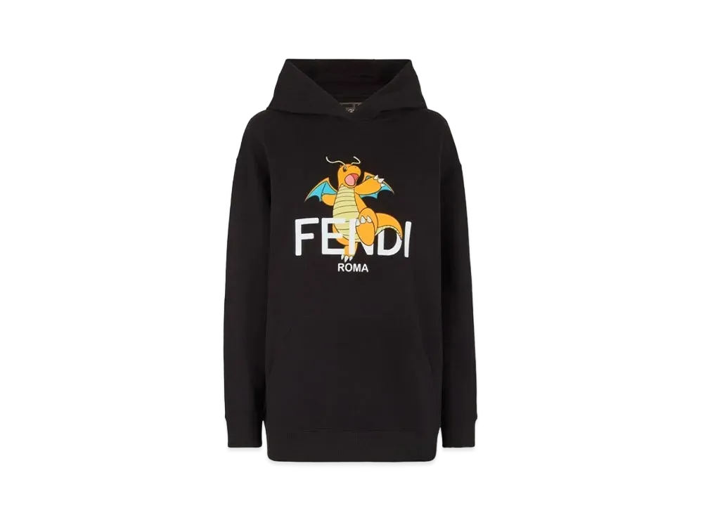 Pokemon x Fragment x FENDI Women's Dragonite Sweatshirt "Black"