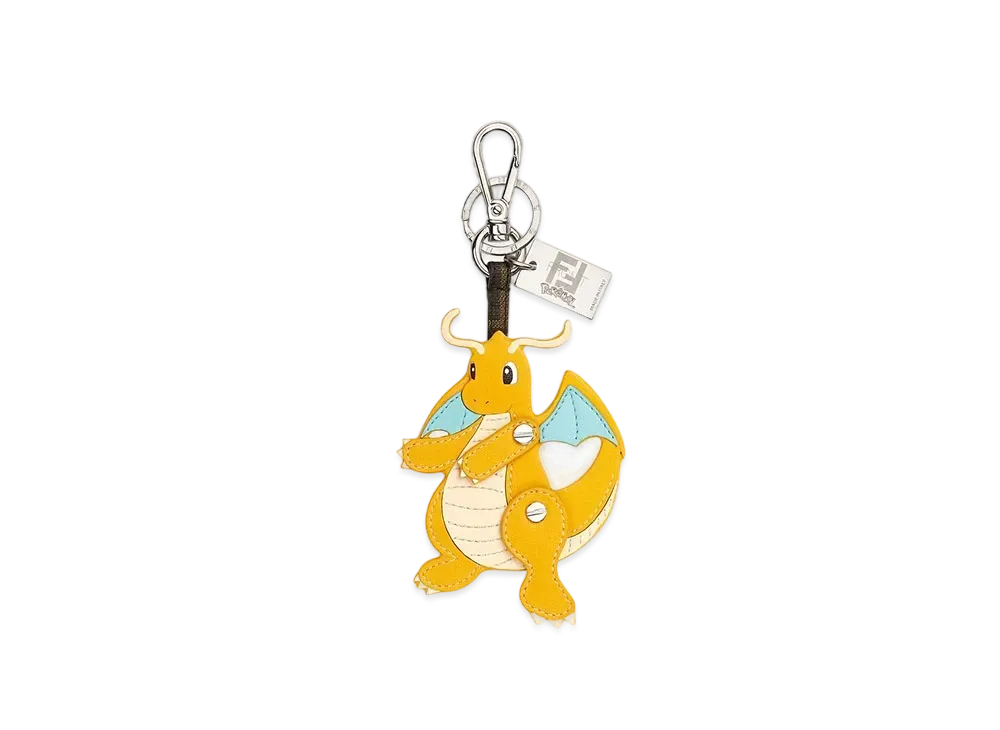 Pokemon x Fragment x FENDI Dragonite Charm Nappa Leather "Yellow"