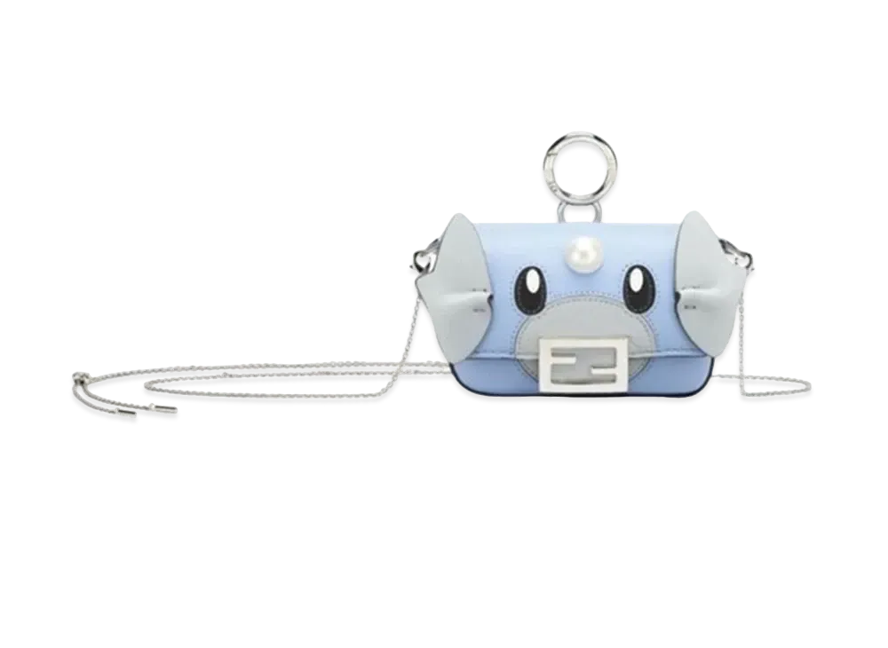 Pokemon x Fragment x FENDI Dratini Nano Baguette Charm Nappa Leather "Light Blue"