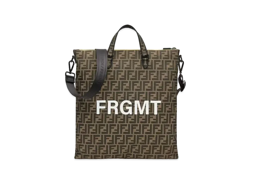 Fragment x FENDI Tote Bag FF Fabric "Brown"