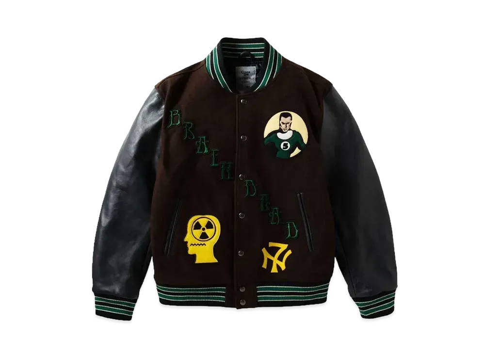 NEXUSVII. SPECIAL VARSITY JACKET II BRAIN DEAD ver. "BROWN×NAVY"