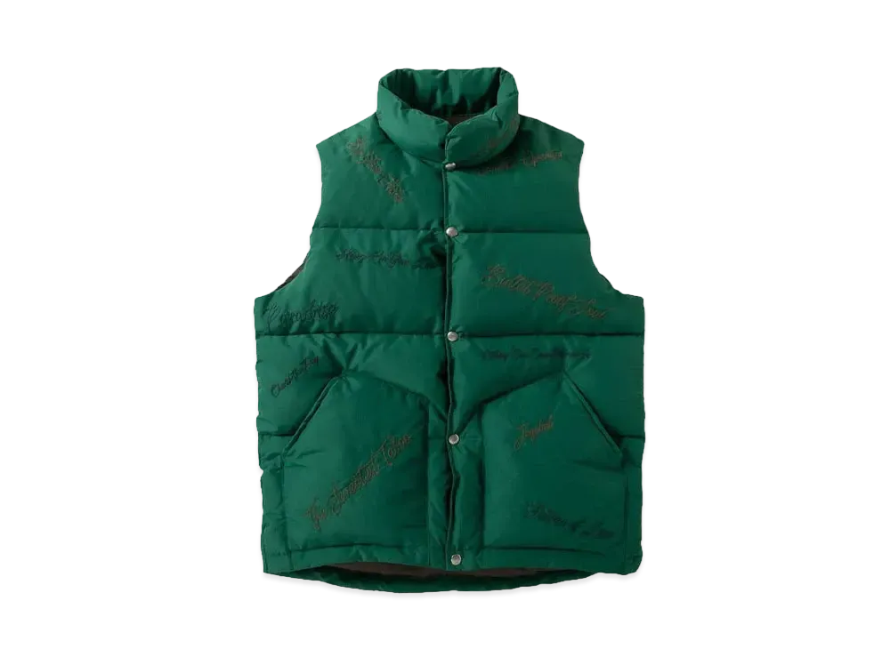 NEXUSVII. SADE R/S DOWN VEST "GREEN×BROWN"