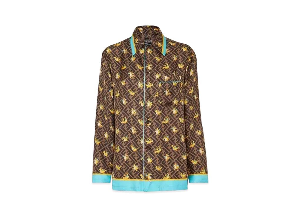 Pokemon x Fragment x FENDI Women's Dragonite Shirt "Brown"