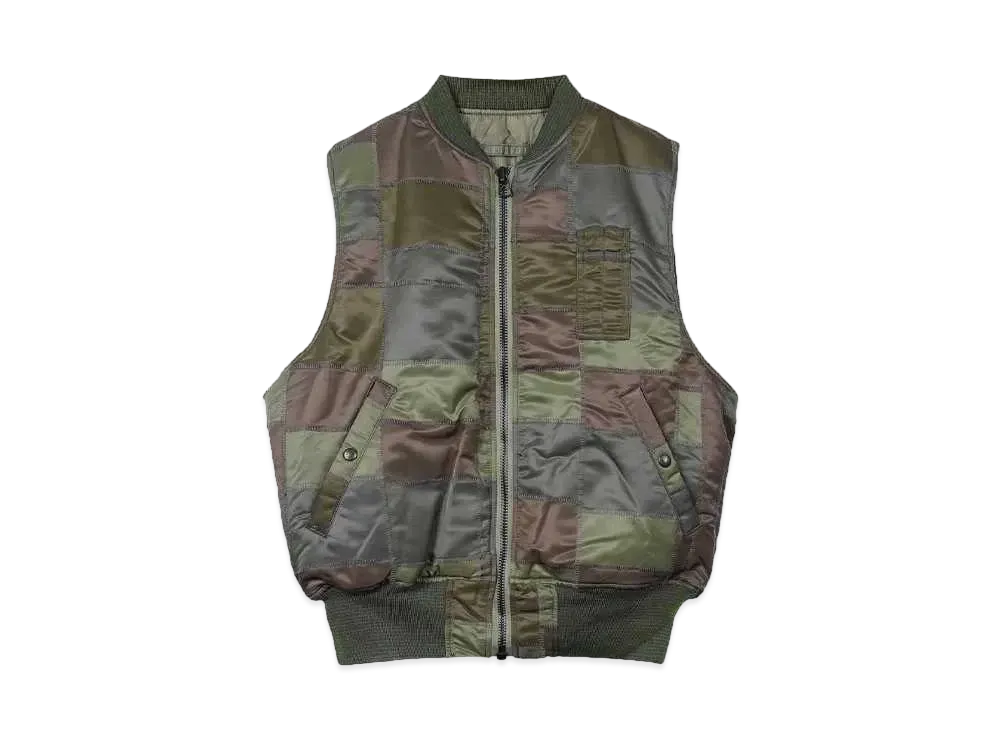 NEXUSVII. CRUSTED MA-1 VEST "OLIVE"