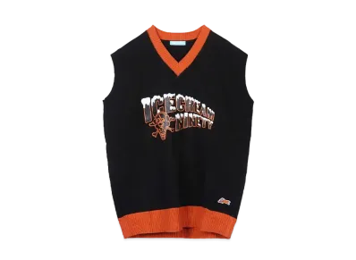ICECREAM x 9090 Knit vest "Black"