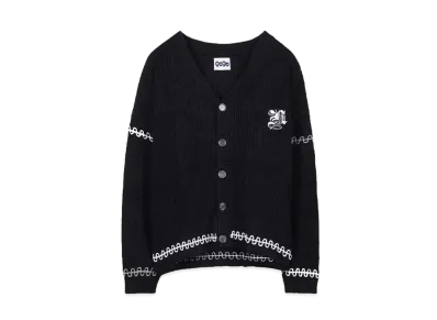 9090 N Logo Stich Cardigan "Black"