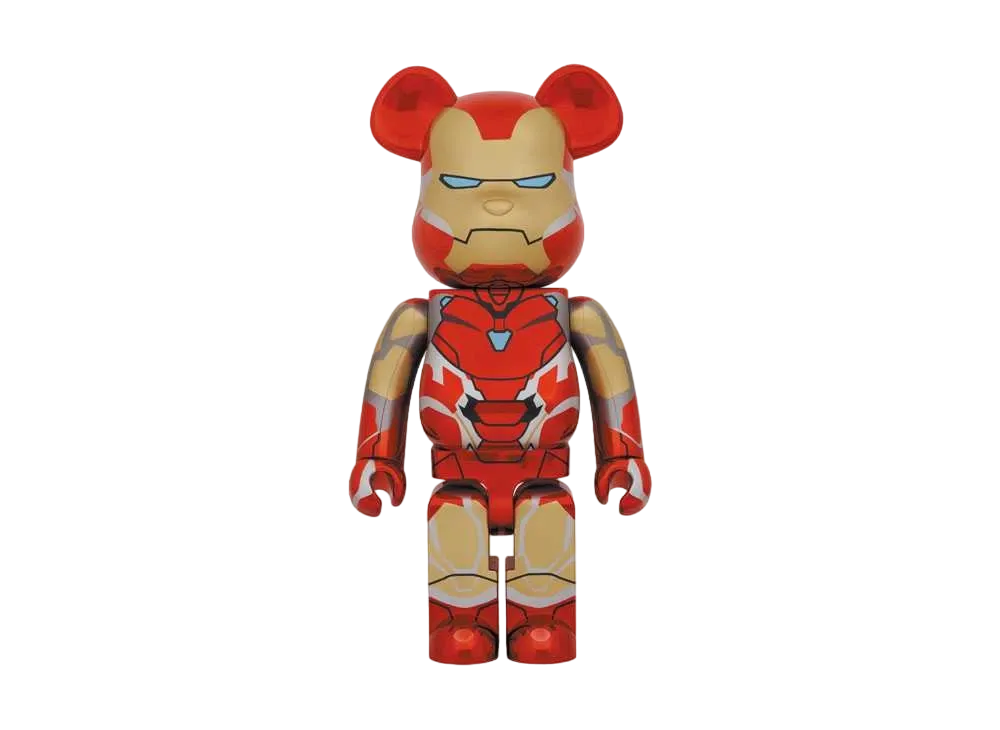 Bearbrick x Marvel Infinity Saga Iron Man Mark 85 Chrome Ver. 1000%