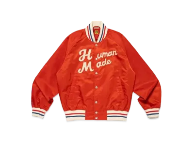 HUMAN MADE Nylon Stadium Jacket "Red"