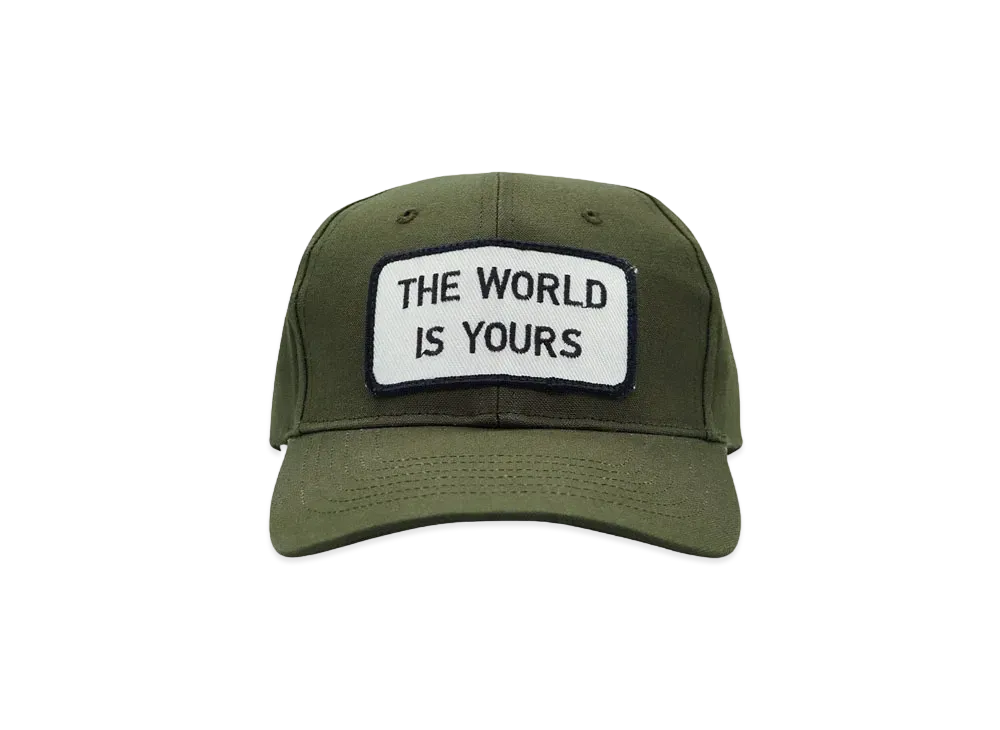 THE WORLD IS YOURS Logo Patch Cap "KHAKI"