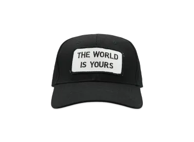 THE WORLD IS YOURS Logo Patch Cap "BLACK"