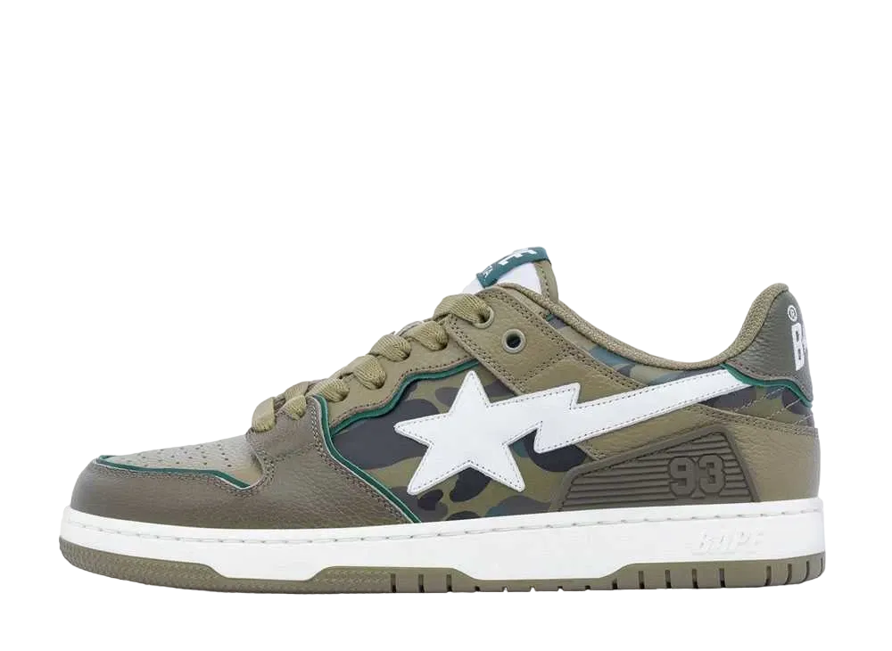 アベイシングエイプ ベイプ スケートスタ #4 "オリーブドラブ"