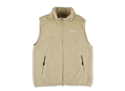 WIND AND SEA Polartec Boa Fleece Switched Vest "Beige"
