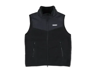 WIND AND SEA Polartec Boa Fleece Switched Vest "Black"