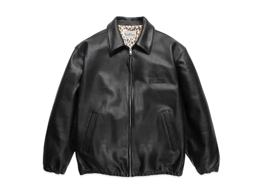 WACKO MARIA Leather 50's Jacket "Black"