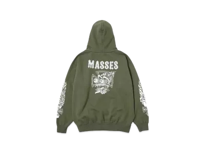 MASSES SWEAT HOODED IRONBITE "OLIVE"