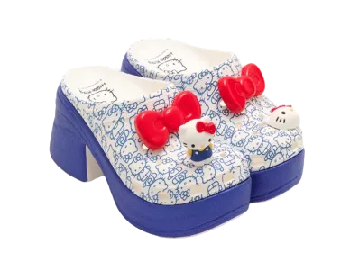 ハローキティ × クロックス サイレン クロッグ "ホワイト/ブルー/レッド"