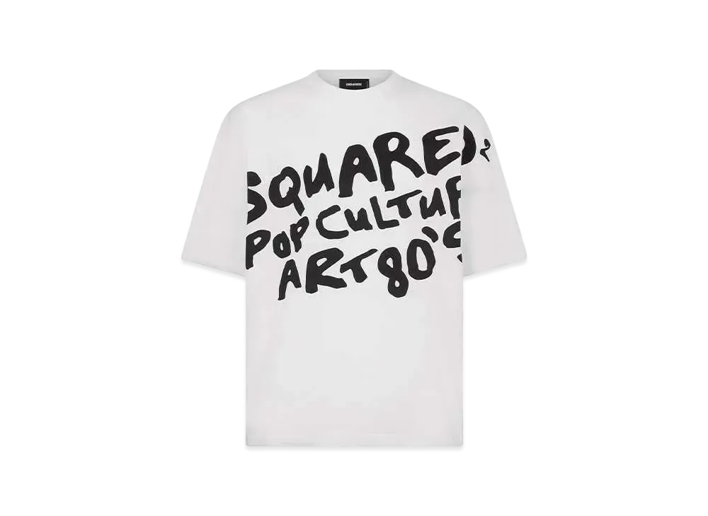 Dsquared2 D2 Pop 80's Loose Fit T-shirt "White"