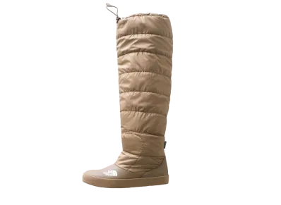 HYKE × The North Face Women's Nuptse Long Boots 18FW "Coyote Brown"