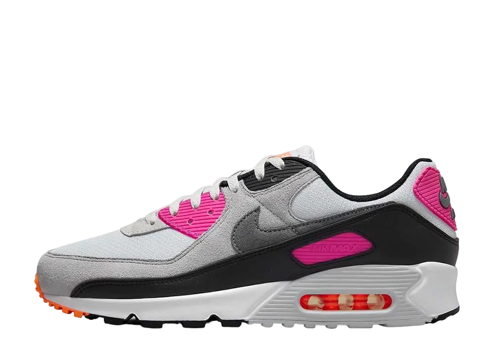ナイキ エアマックス90 "ピュアプラチナム/アルケミーピンク/トータルオレンジ/クールグレー"