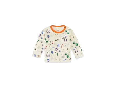 The North Face The North Face Baby Latch Pile Crew "Footprint Off White"