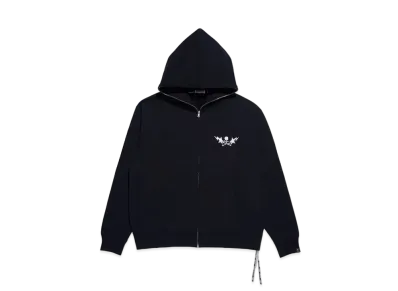 A BATHING APE x mastermind JAPAN Relaxed Fit Full Zip Hoodie "Black"