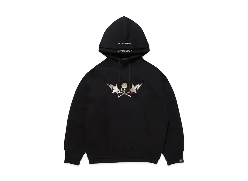 A BATHING APE x mastermind JAPAN Layered Pullover Hoodie "Black"