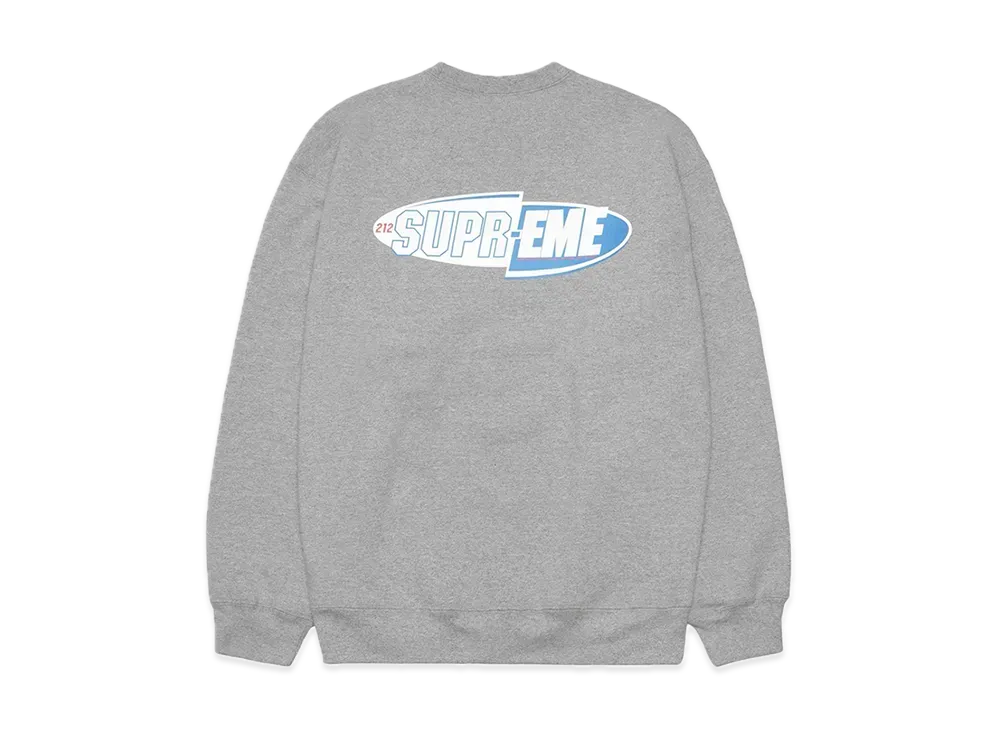 Supreme 212 Crewneck "Heather Grey"