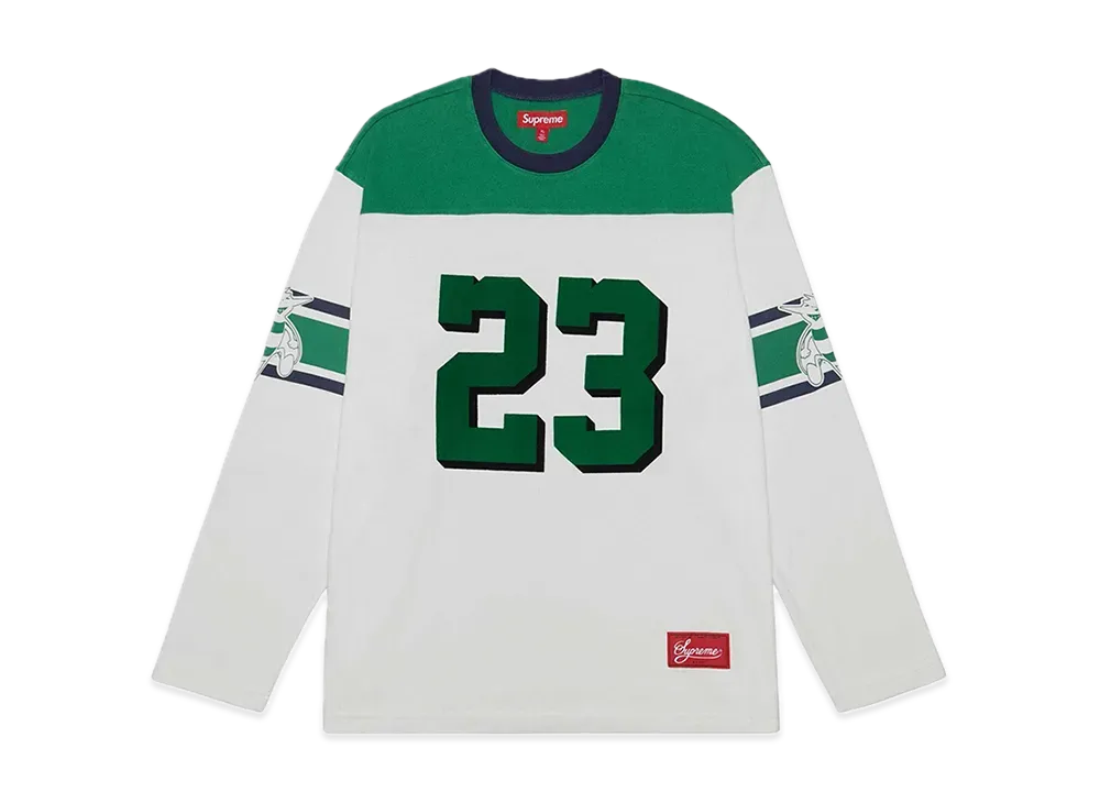Supreme Bumblebee L/S Football Top "White"