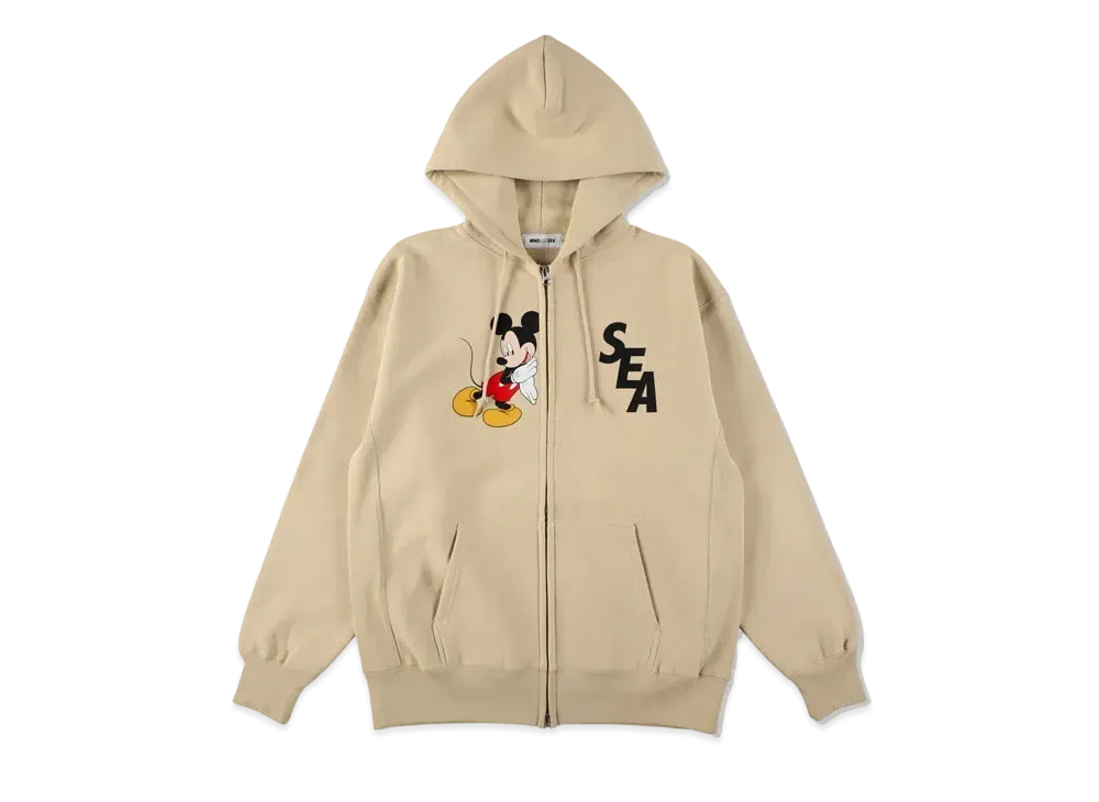 WIND AND SEA Mickey / Zip-Up Hoodie "Yellow"