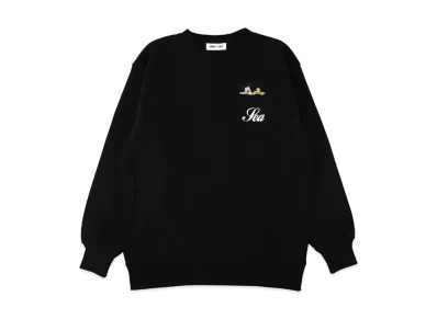 WIND AND SEA Mickey & Pluto / Crew Neck Sweat "Black"