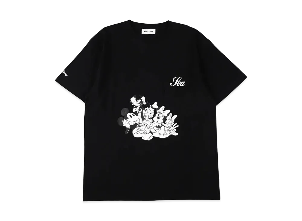 WIND AND SEA Mickey & Friends / Tee "Black"