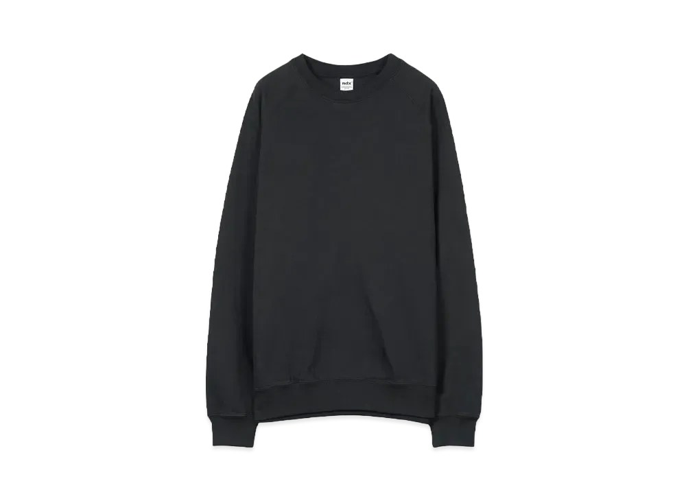 ndx Raglan Sweat4 "TRUE BLACK"