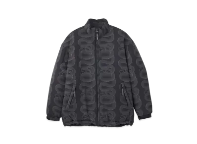 HYSTERIC GLAMOUR Snake Loop Pattern Stand Collar Jacket "Black"