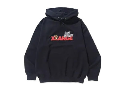 XLARGE x Tom and Jerry Hooded Sweatshirt "Black"