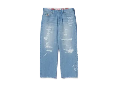 XLARGE x Tom and Jerry Denim Pants "Lt Indigo"