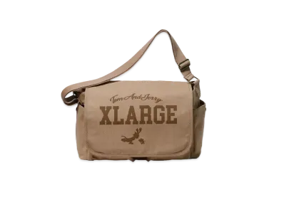 XLARGE x Tom and Jerry Shoulder Bag "Beige"