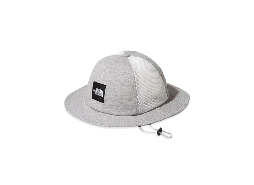 The North Face Kid's Square Logo Mesh Hat "Mixed Gray"
