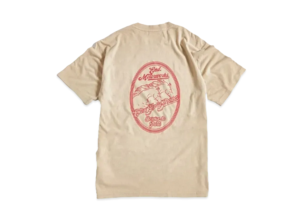 Dickies x END. "MOTORWORKS" Horsepower T-Shirt "Whitecap Grey"