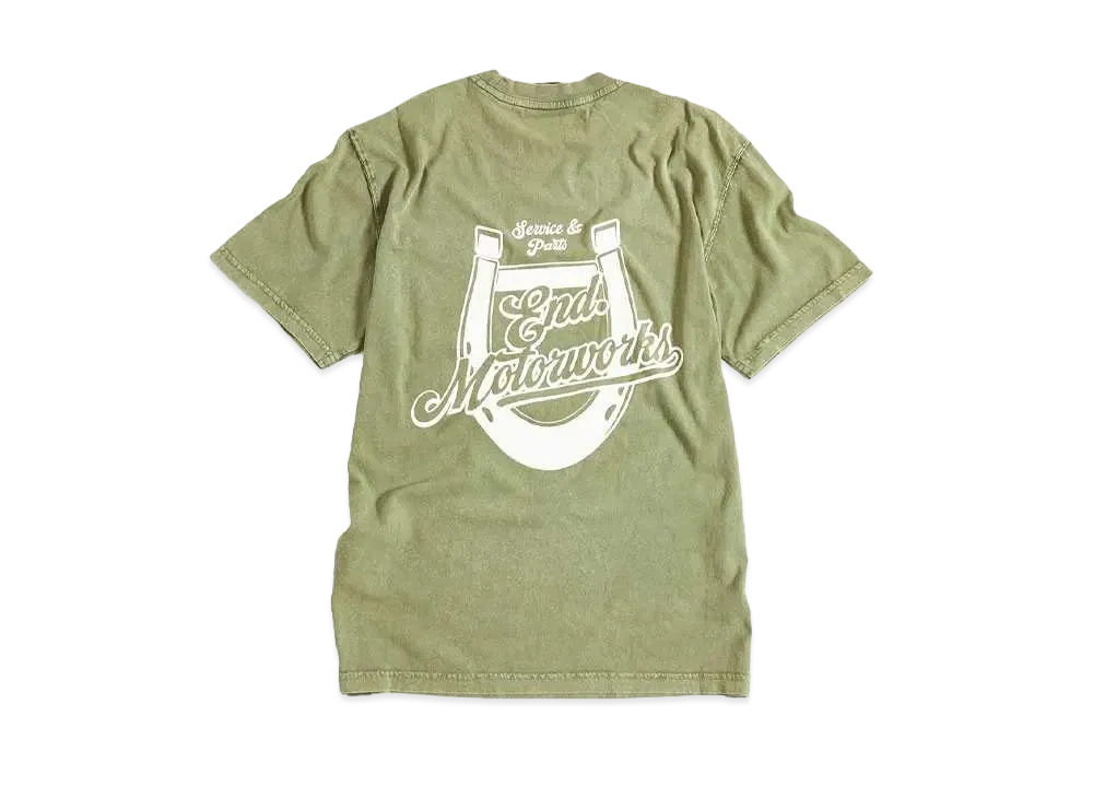 Dickies x END. "MOTORWORKS" T-Shirt "Dark Olive"