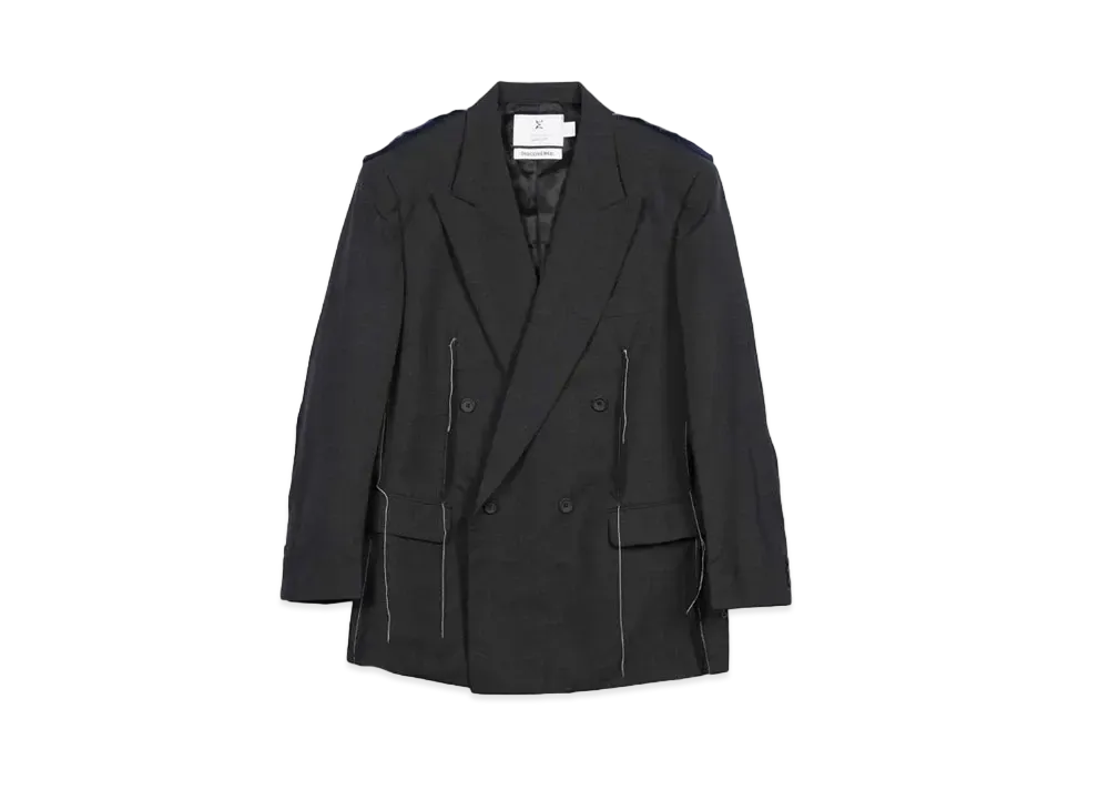 DISCOVERED x EMOTIONAL WORLD Multi Denim Remake Blazer "GREY"