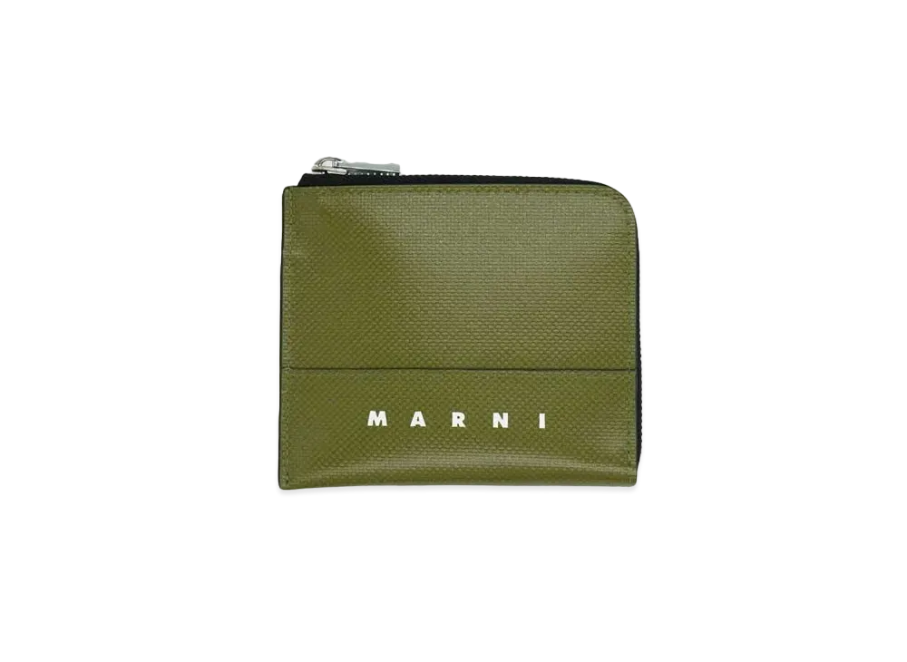 MARNI ZIP AROUND "LEAV GREEN"