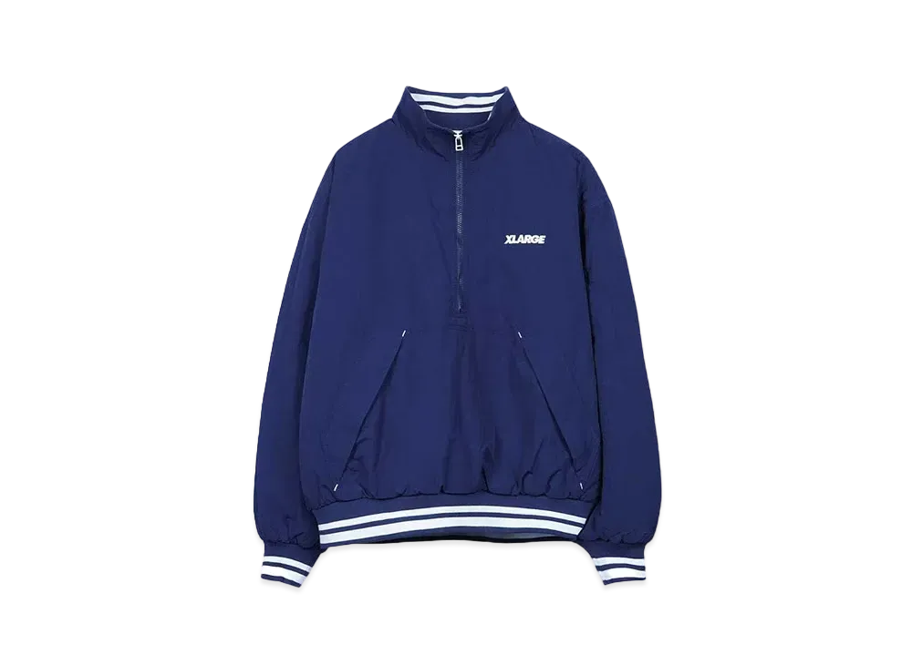 XLARGE NYLON PULLOVER JACKET "NAVY"