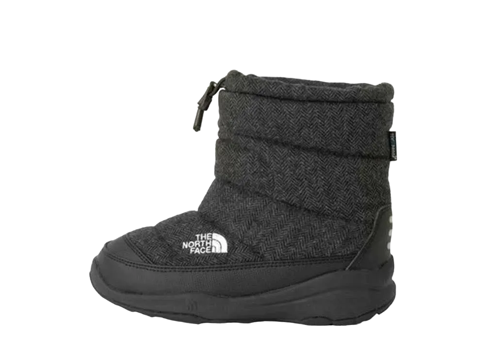 The North Face KIDS Nuptse Bootie Waterproof "Wool Black/TNF Black"